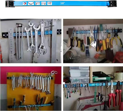 GENERIC Support Magnétique Pour Outils – Support Magnétique De Rangement Pour Outils, Barre Magnétique Pour économiser De L'espace Pour L'organisation Du Garage, Très Résistant