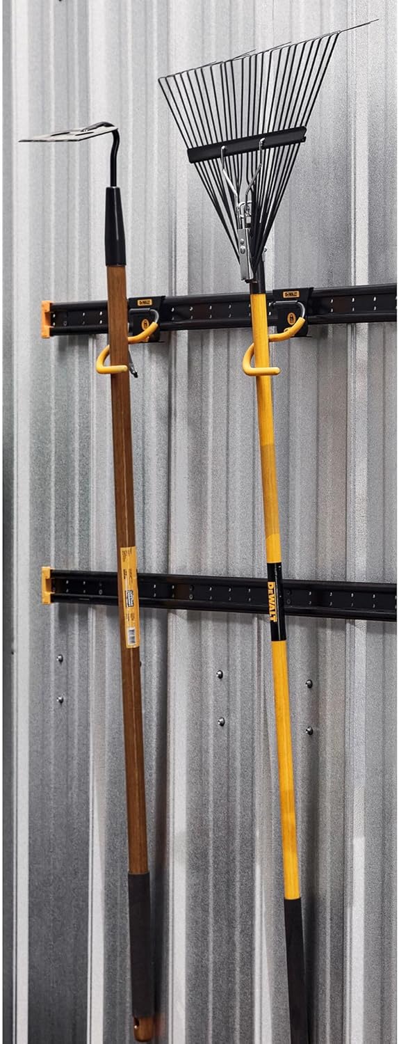  DEWALT Organiseur D'outils, Crochet à Long Manche, Pour Râteaux Et Balais, Compatible Avec Le Système De Rangement D'atelier (DWST82808)