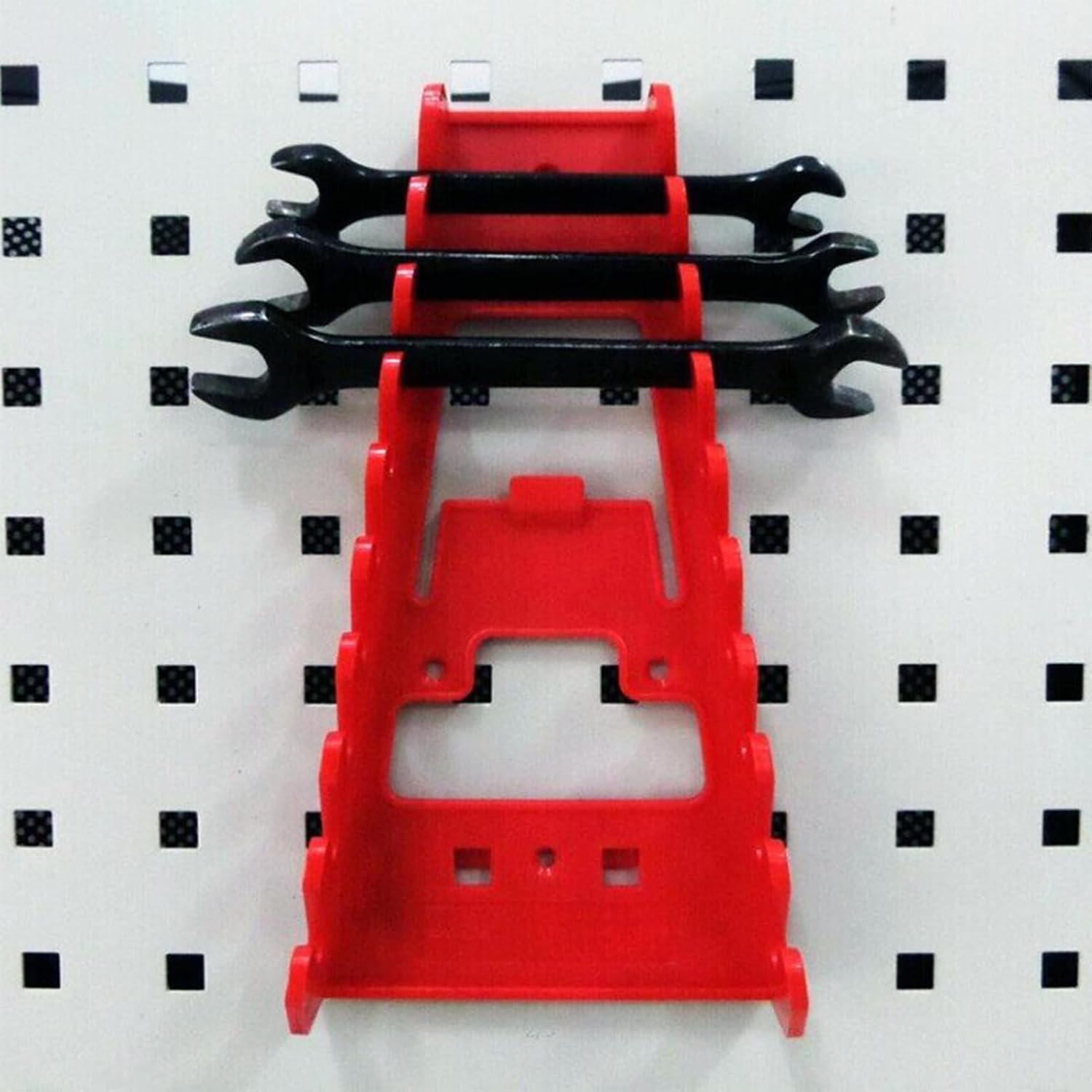  Wrench Organizer, Heavy-Duty Wrench Rack Pegboard, Save Space Screwdriver Organization, Sturdy Stable Tool Stand, Easy Access Multi Tool Holder, Ideal For Workshop, 22x12cm
