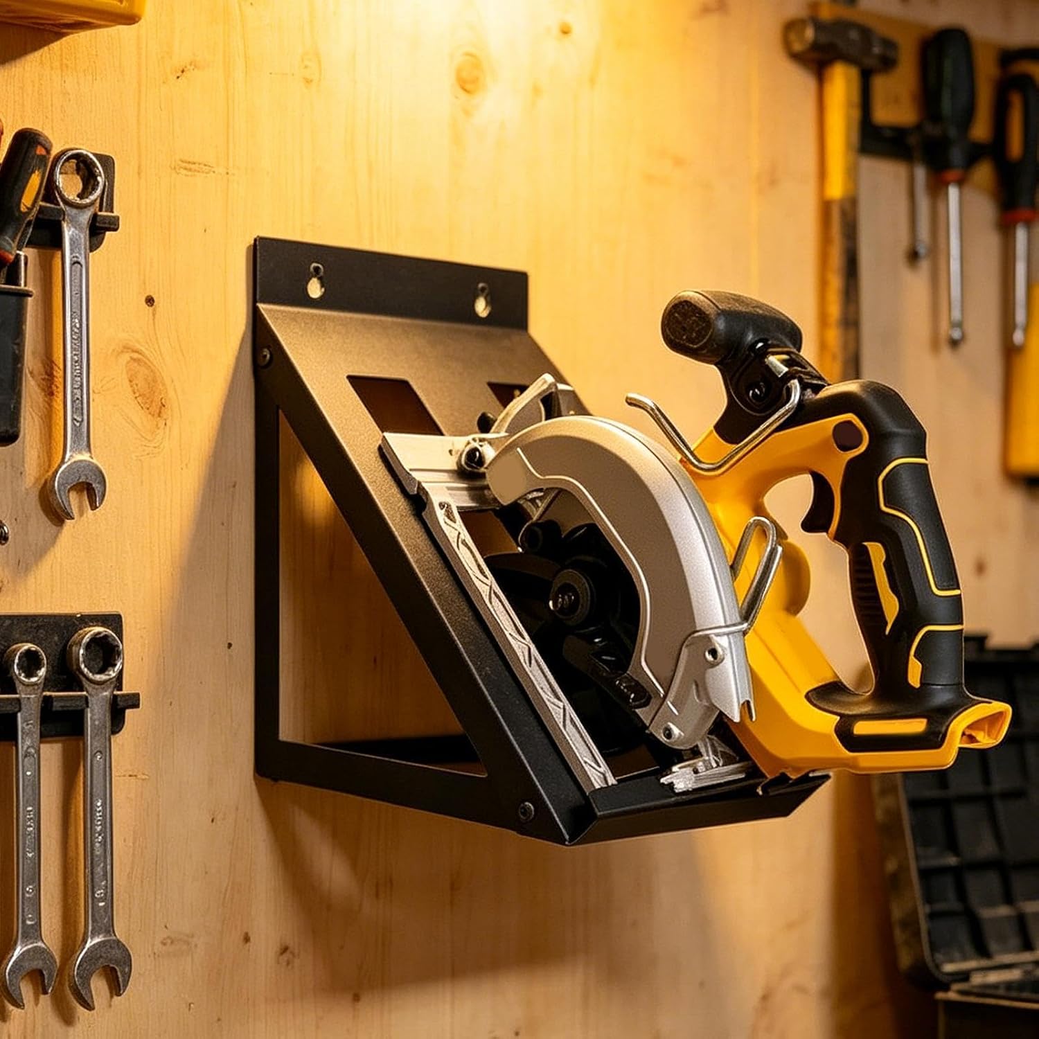  Rangement Pour Outils électroportatifs | Crochet De Rangement Robuste Pour Scie Circulaire | Porte-Outils Mural | Pour Atelier Maison, Cabanon De Jardin, établi, Garage, Sous-sol, Jardin, Et Apparteme