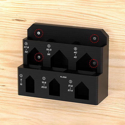  Générique Rack De Rangement Mural à Pinces,Support Mural 6 Emplacements Pour Vélo Et établi - Support à Pinces à Faible Encombrement,pour Garage, Atelier, Remise, Établi, Panneau Perforé