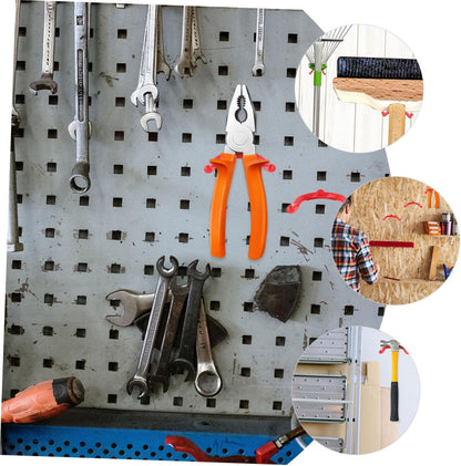  Gatuida Lot De 6 Crochets En Métal Galvanisé Robustes De Y Double Crochet Pour Organisation Du Garage Et Rangement D'outils Lourds Muraux