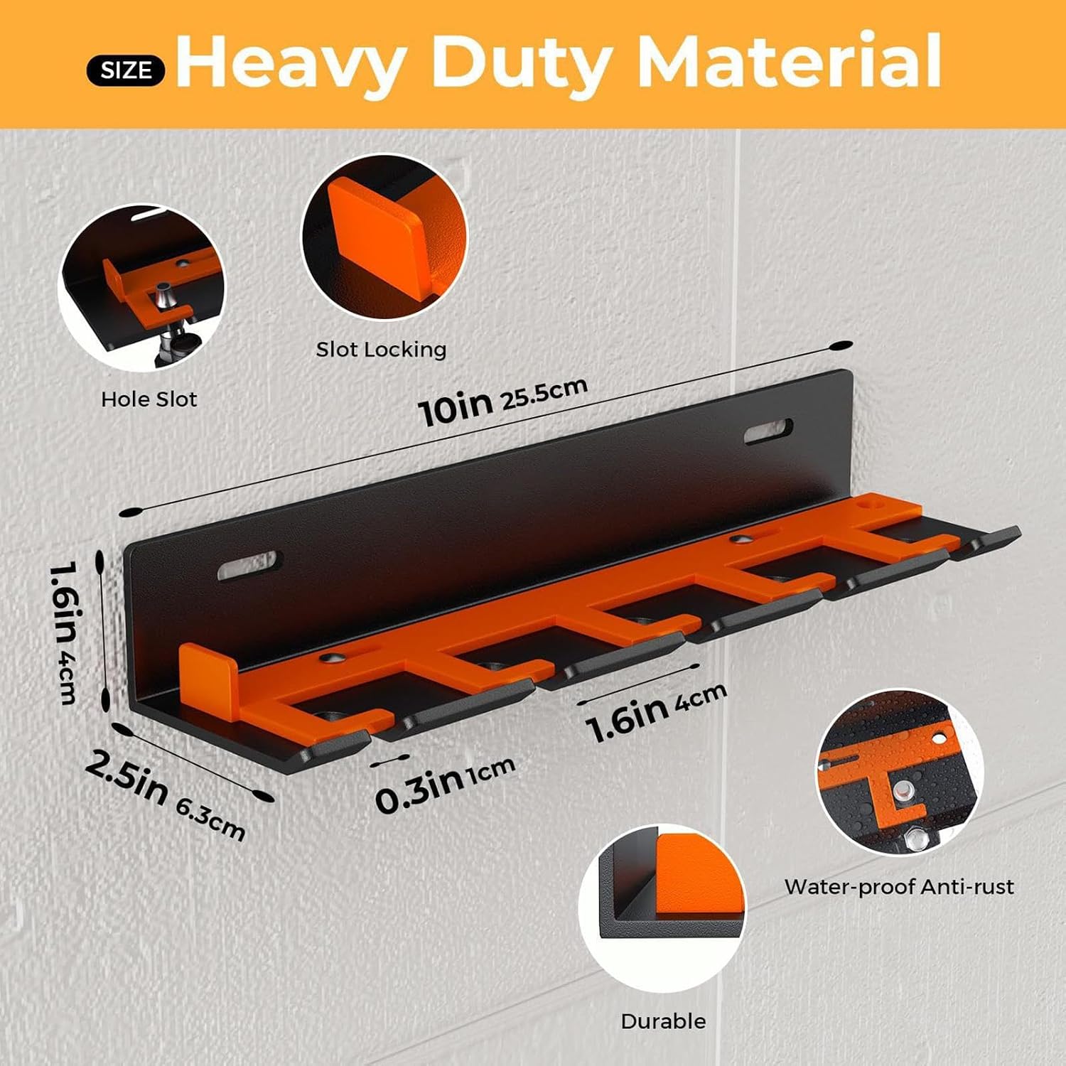  Support De Rangement Pour Outils | Support Mural à 5 Fentes - Cintre D'outils électriques | Pour Appareils électriques, Perceuse, Tournevis, Meuleuse, Service De Studio De Garage Et Sous-sol