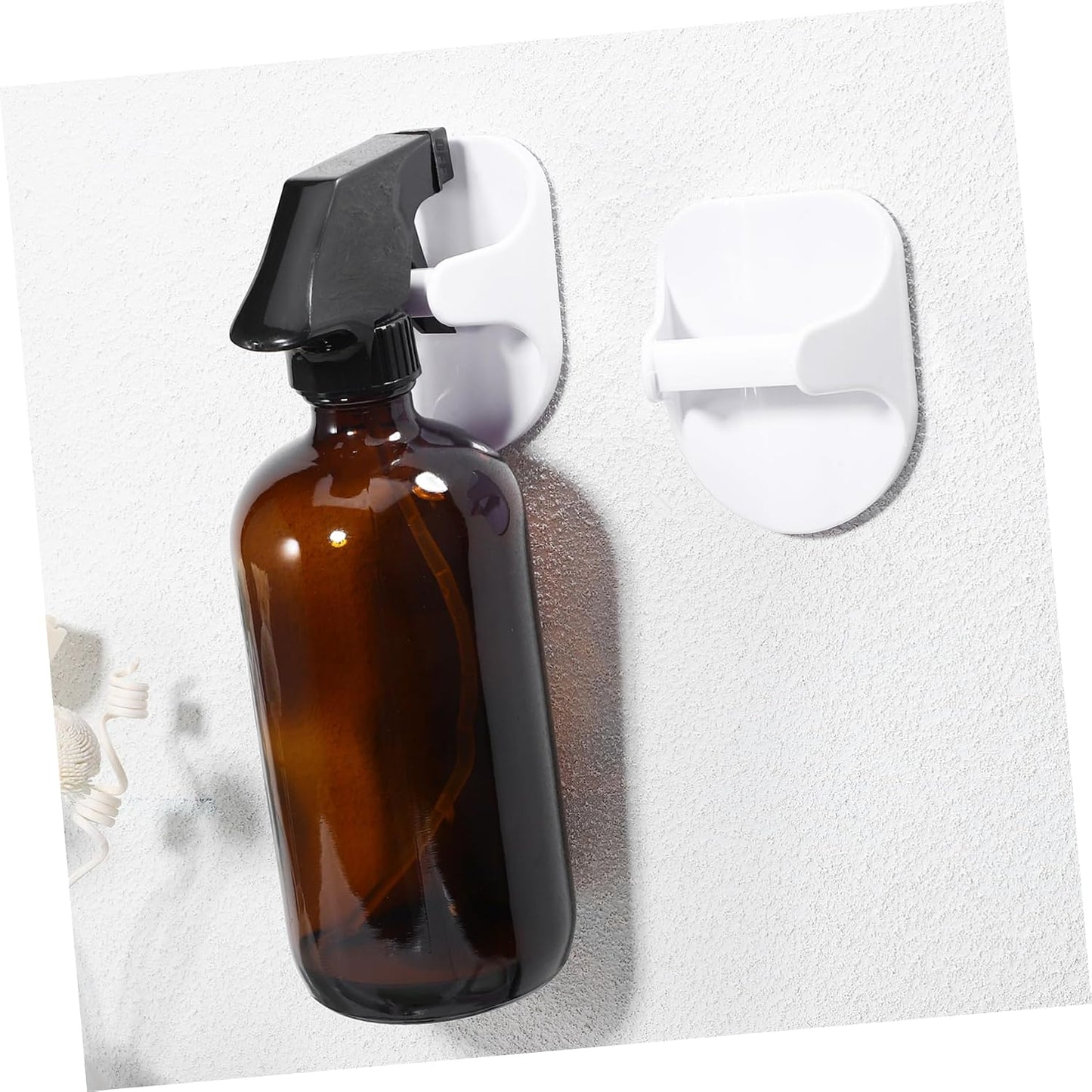  VICASKY Support Mural En ABS Lot De 10 Pour Flacons Pulvérisateurs Crochets Adhésifs Fixation Sécurisée Sans Perçage, Pour Cuisines Et Garages