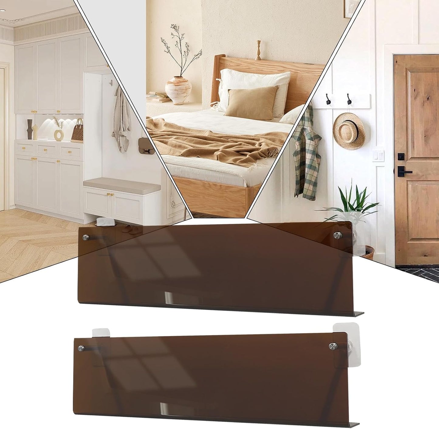 GENERIC Porte-disques – Étagère Murale En Acrylique Transparent | Organiseur De Disques Pour Salon, Chambre à Coucher, Appartement, Adolescents, Adultes, Livres, Journaux