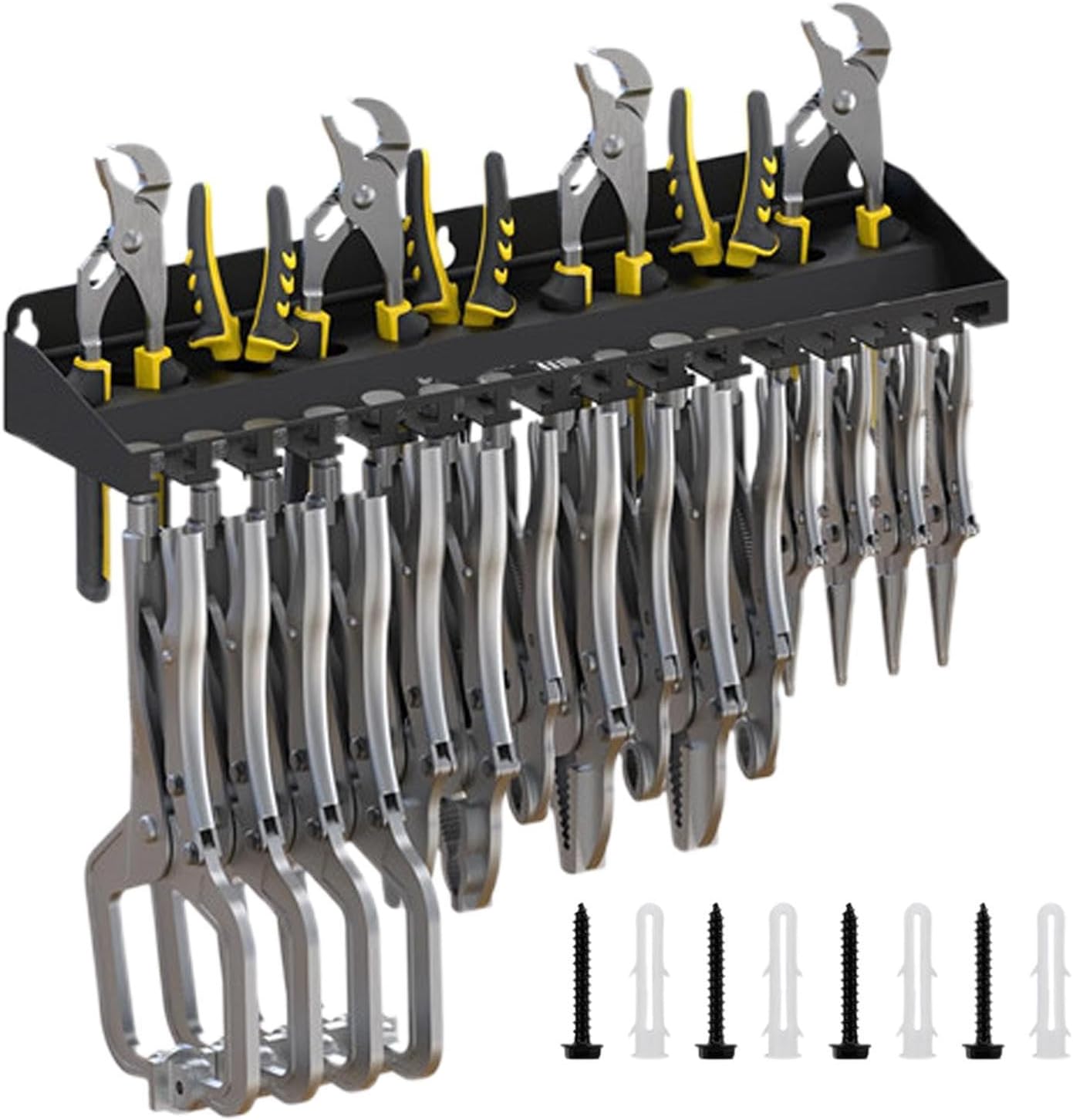 GENERIC Organisateur D'outils De Garage, Pince Utilitaire, Support De Rangement Mural De 650 G Avec Poignée, Détails De Base En Résine, Crochets Utilitaires D'atelier, Accessoires De Maison Pour Jardin, Cour