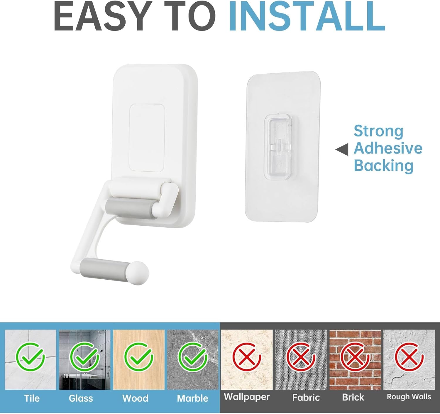  NiHome Lot De 4 Supports Muraux Pour Balai à Franges
