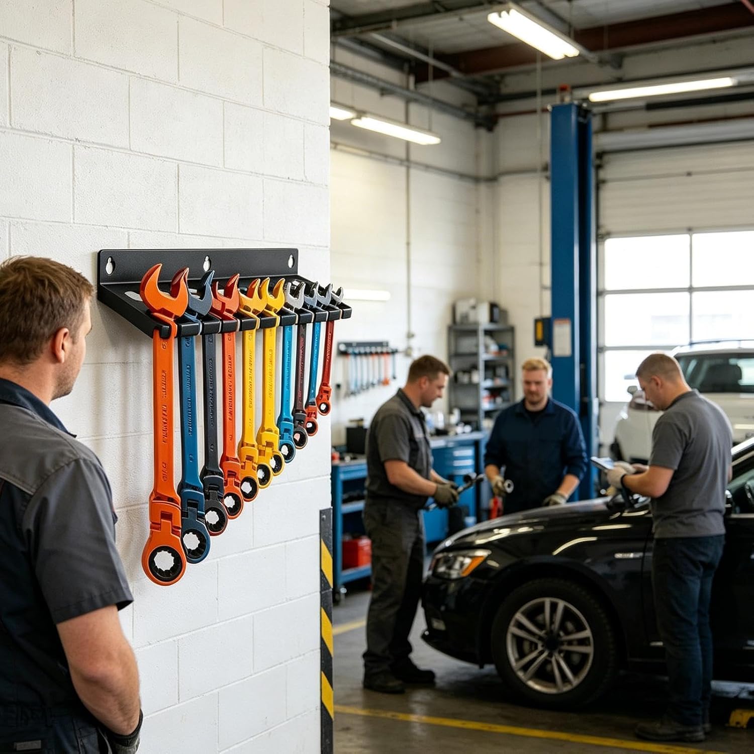  Range-Clés,Stockage D'Outils Grande Capacité,Organiseur D'angle à Suspendre Pour Outils | Pour Tournevis Hexagonaux Cliquet Cutter Ciseaux Maison Garage Atelier Espace Travail Coin