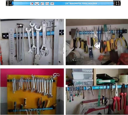  Barre à Outils Magnétique Pour Atelier, Organisateur D'outils Mural, Support Mural Pour Outils électriques, Support à Outils Magnétique Pour Atelier, Barre à Outils Magnétique Robuste,