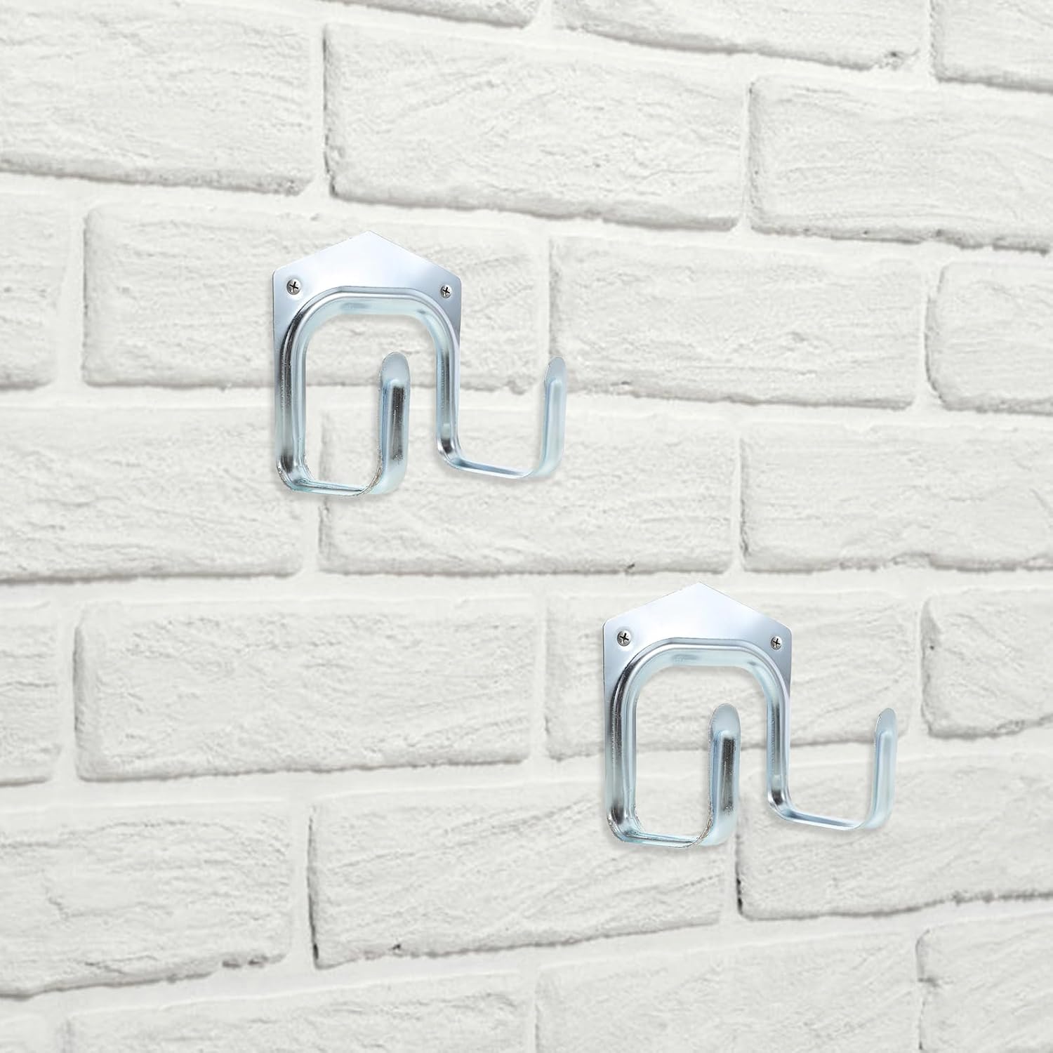  Ciieeo Lot De 10 Crochets Muraux En Fer Robustes Double Fixation, Taille Grosse, Finition Anticorrosion, Porte-serviettes Et Porte-clés Réutilisables, Pour Chambre, La Cuisine Et Salle