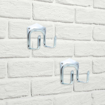  Ciieeo Lot De 10 Crochets Muraux En Fer Robustes Double Fixation, Taille Grosse, Finition Anticorrosion, Porte-serviettes Et Porte-clés Réutilisables, Pour Chambre, La Cuisine Et Salle