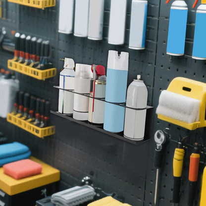 GENERIC Organiseur De Bouteilles De Peinture – Support Mural Pour Scellant, Support De Flacon Pulvérisateur Monté Sur Table Avec Design Peu Encombrant Pour Clé, Tournevis, Atelier, Garage, Maison