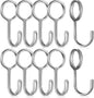  STOBAZA Crochets Pour Sangles En Acier Inoxydable Argenté, Lot De 10 Pièces Robustes Et Faciles à Fixer, Maison Cuisine