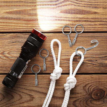  STOBAZA Crochets Pour Sangles En Acier Inoxydable Argenté, Lot De 10 Pièces Robustes Et Faciles à Fixer, Maison Cuisine