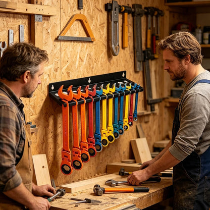  Générique Rack À Clés - Stockage D'Outils Grande Capacité,Support Mural Pour Clés | Pour Tournevis Hexagonaux Cliquet Cutter Ciseaux Maison Garage Atelier Espace Travail Coin