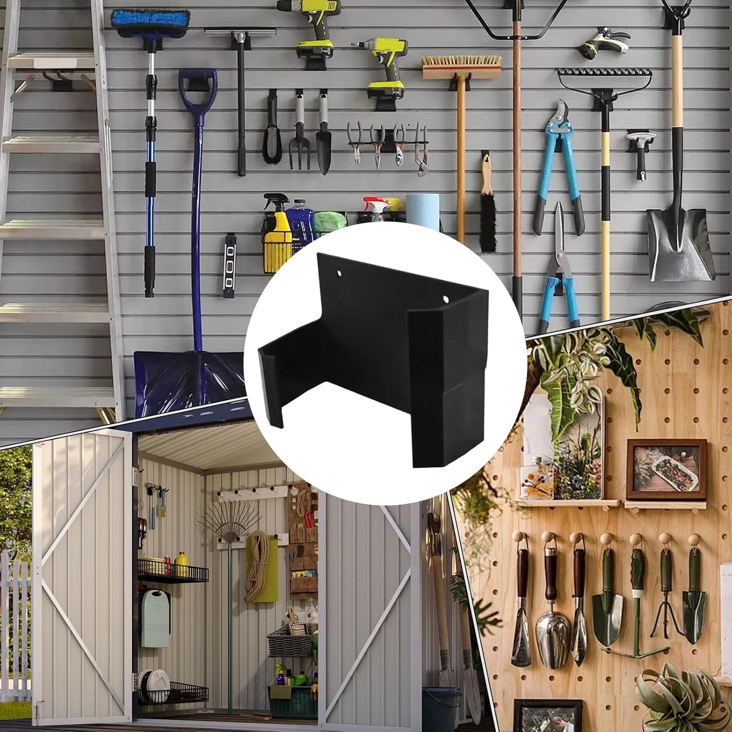  Générique Porte-Outils Électriques | Rangement Mural Pour Outils De Jardin - Étagère Utilitaire Garage Organisation Bricolage Électricien Atelier Jardin