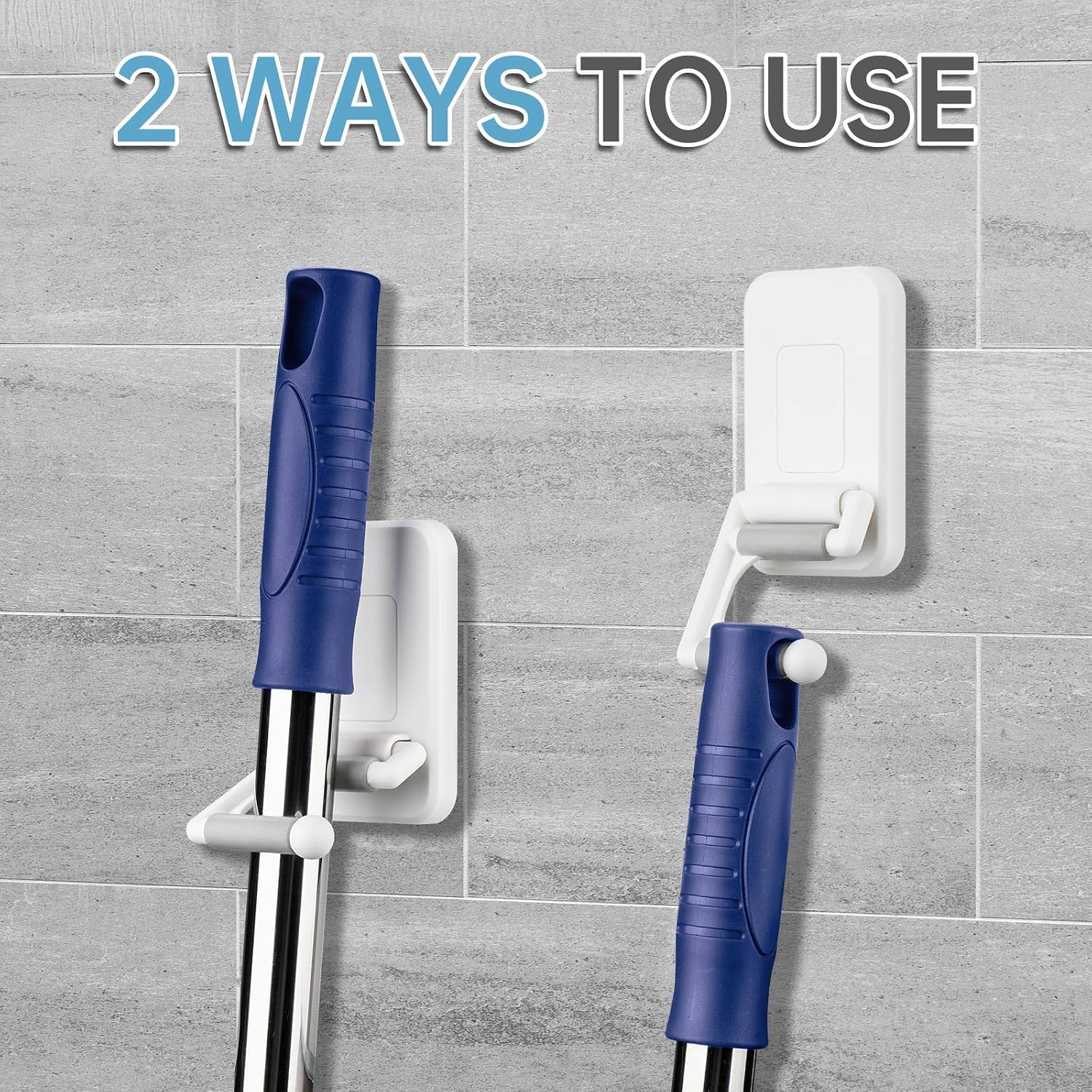  NiHome Lot De 4 Supports Muraux Pour Balai à Franges