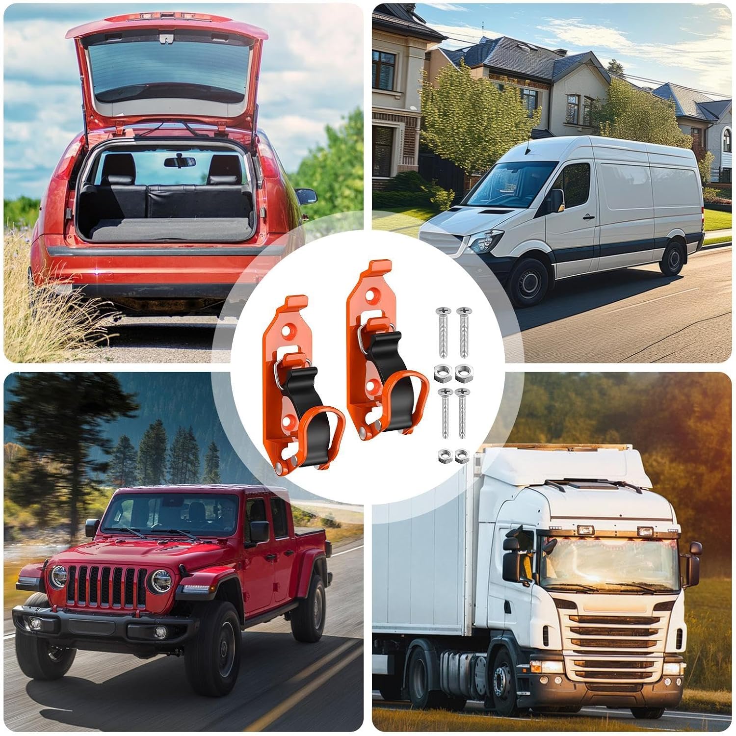  Lot De 2 Supports Muraux à Fermeture Rapide Pour Charges - Pour Le Lit, Le Garage, Le Camping-car, Le Travail, Les Véhicules Utilitaires, Les Pompiers, La Pêche