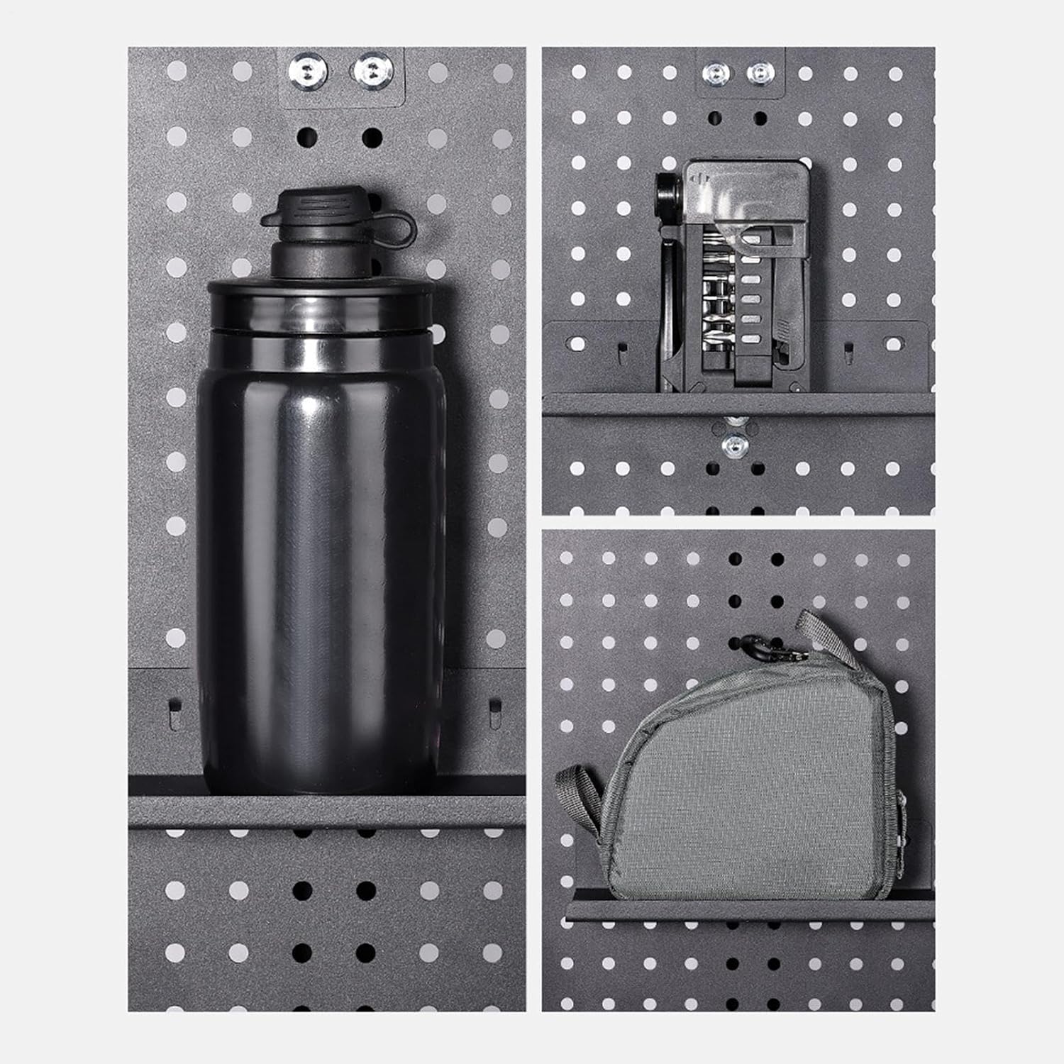  Support D'affichage Pour Vélo - En D'aluminium Avec Support Mural, Fonction D'organisation, Accessoire De Sport, Outil De Rangement Pour Mur, Garage, Artisanat, Cuisine, Bureau Et