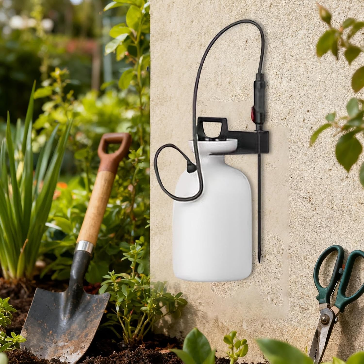  Generisch Support De Pulvérisateur De Pompe De Jardin - Étagère De Rangement Pour Pulvérisateurs à Pompe - Organiseur Mural Pour Outils De Jardin - Pour Cours, Vérandas, Surfaces Vertes Intérieures Et