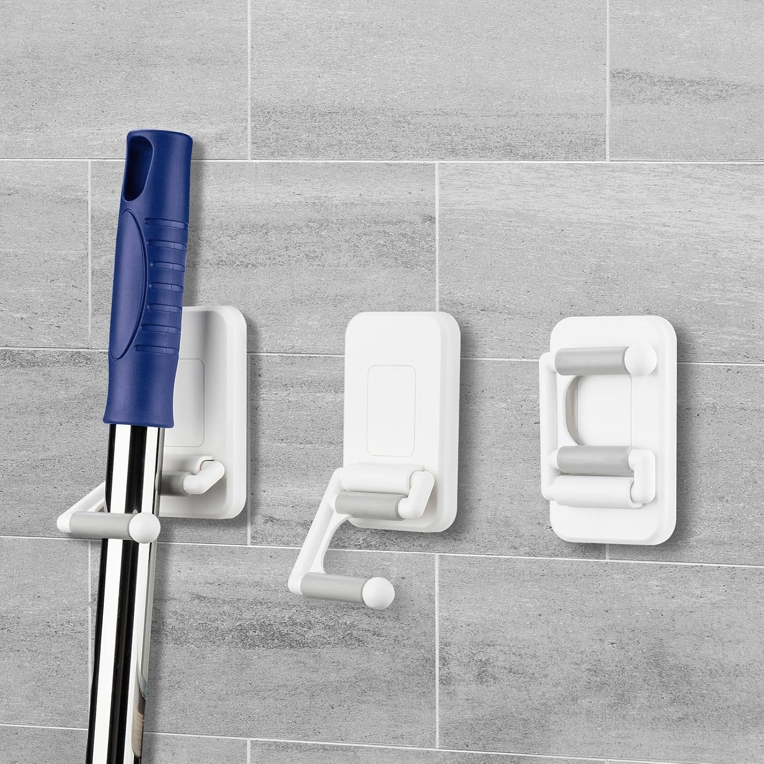  NiHome Lot De 4 Supports Muraux Pour Balai à Franges