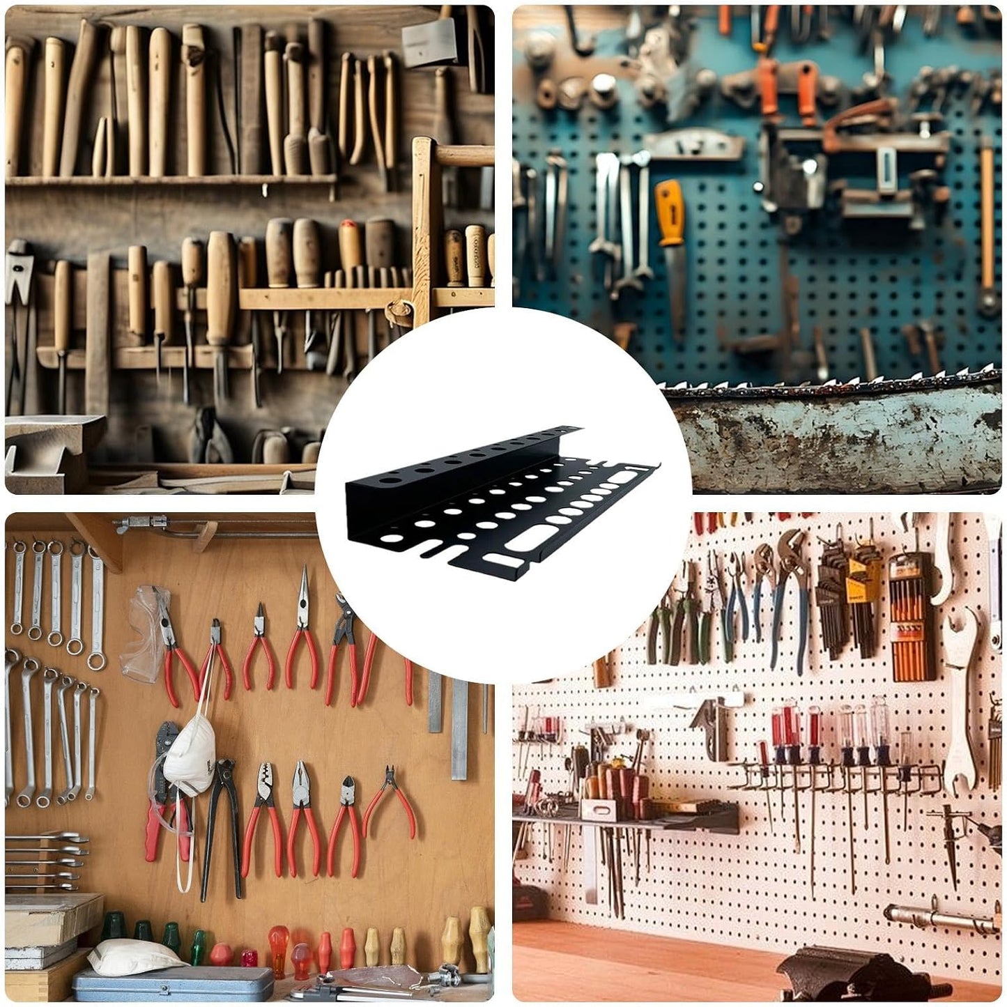  Support De Tournevis, Support De Clé En Métal, Organisateur De Rangement D'outils, Porte-tournevis, Organisateur D'outils Polyvalent Pour Tournevis, Pinces, Clés Avec Support Pour Ateliers à