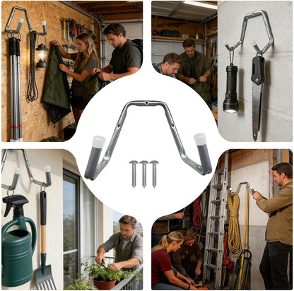  Crochets D'échelle De Garage,Support De Rangement Pour Tuyau,Crochet Organisateur Pour Échelle - Pour Sous-sol, Atelier, Jardin, Cabanon, Arrière-cour