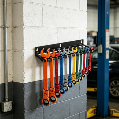  Générique Rack À Clés - Stockage D'Outils Grande Capacité,Support Mural Pour Clés | Pour Tournevis Hexagonaux Cliquet Cutter Ciseaux Maison Garage Atelier Espace Travail Coin