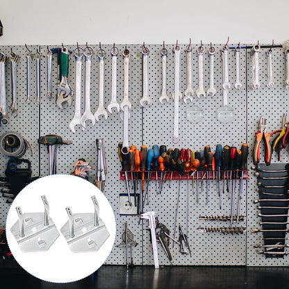  Zerodeko 12pièces Crochets De Rangement Acier Inoxydable Crochets Muraux Pour Outils Patères Robustes Et Résistantes Rouille Pour Garage Et Atelier Support Perforé Polyvalent