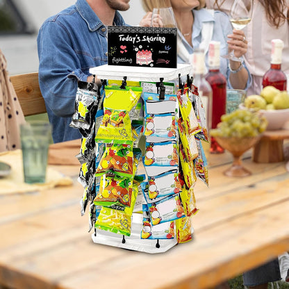  Générique Présentoir À Snacks Pour Comptoir | Porte-Sachets De Chips,Panneau D'Affichage Et Rangement Alimentaire Pour Organisation De Garde-Manger