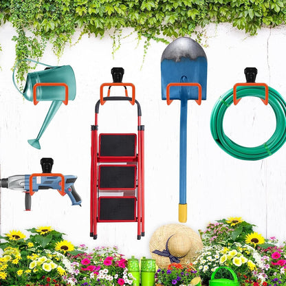GENERIC Crochets De Rangement De Garage – Crochet Utilitaire Robuste Pour Outils De Cour | Pour échelle, Balai, Tuyau Métallique, Jardin, Jardin, Atelier, Abri De Jardin, Sous-sol