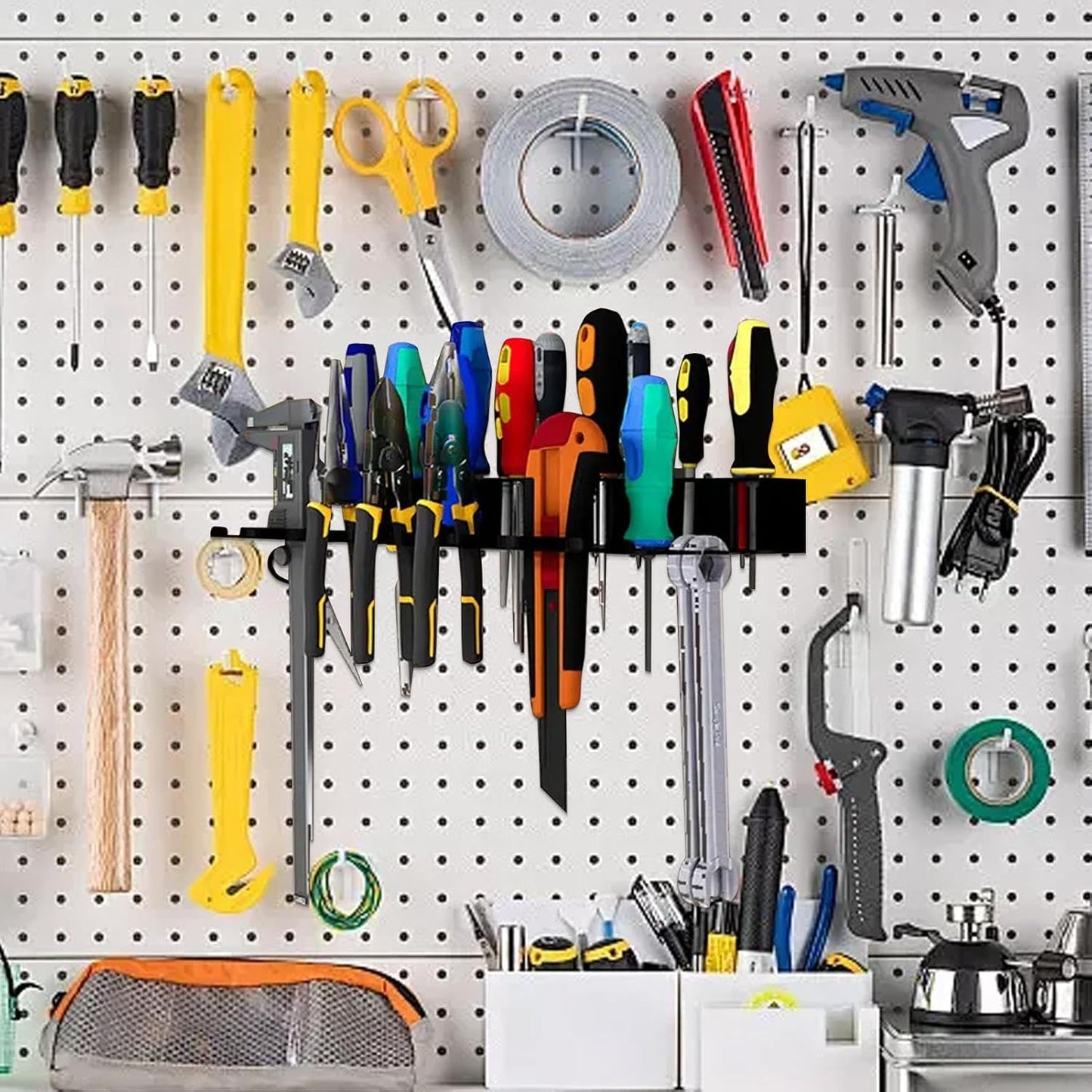  Support De Tournevis, Support De Clé En Métal, Organisateur De Rangement D'outils, Porte-tournevis, Organisateur D'outils Polyvalent Pour Tournevis, Pinces, Clés Avec Support Pour Ateliers à